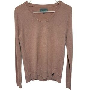 Michael Stars Women’s Mauve Cashmere Scoop Neck Sweater Size Small
